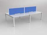 OL Axis 4 User Double Sided Workstation with Screen - Breathe Fabric