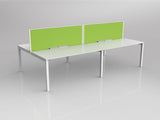 OL Axis 4 User Double Sided Workstation with Screen - Breathe Fabric