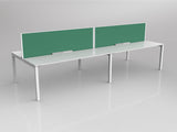 OL Axis 4 User Double Sided Workstation with Screen - Breathe Fabric