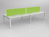 OL Axis 4 User Double Sided Workstation with Screen - Breathe Fabric