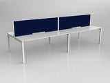 OL Axis 4 User Double Sided Workstation with Screen - Breathe Fabric