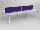 OL Axis 4 User Double Sided Workstation with Screen - Breathe Fabric