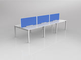 OL Axis 6 User Double Sided Workstation with Screen - Breathe Fabric