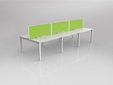 OL Axis 6 User Double Sided Workstation with Screen - Breathe Fabric