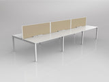 OL Axis 6 User Double Sided Workstation with Screen - Breathe Fabric