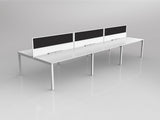 OL Axis 6 User Double Sided Workstation with Screen - Breathe Fabric