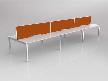 OL Axis 6 User Double Sided Workstation with Screen - Breathe Fabric