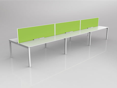 OL Axis 6 User Double Sided Workstation with Screen - Breathe Fabric