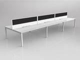 OL Axis 6 User Double Sided Workstation with Screen - Breathe Fabric