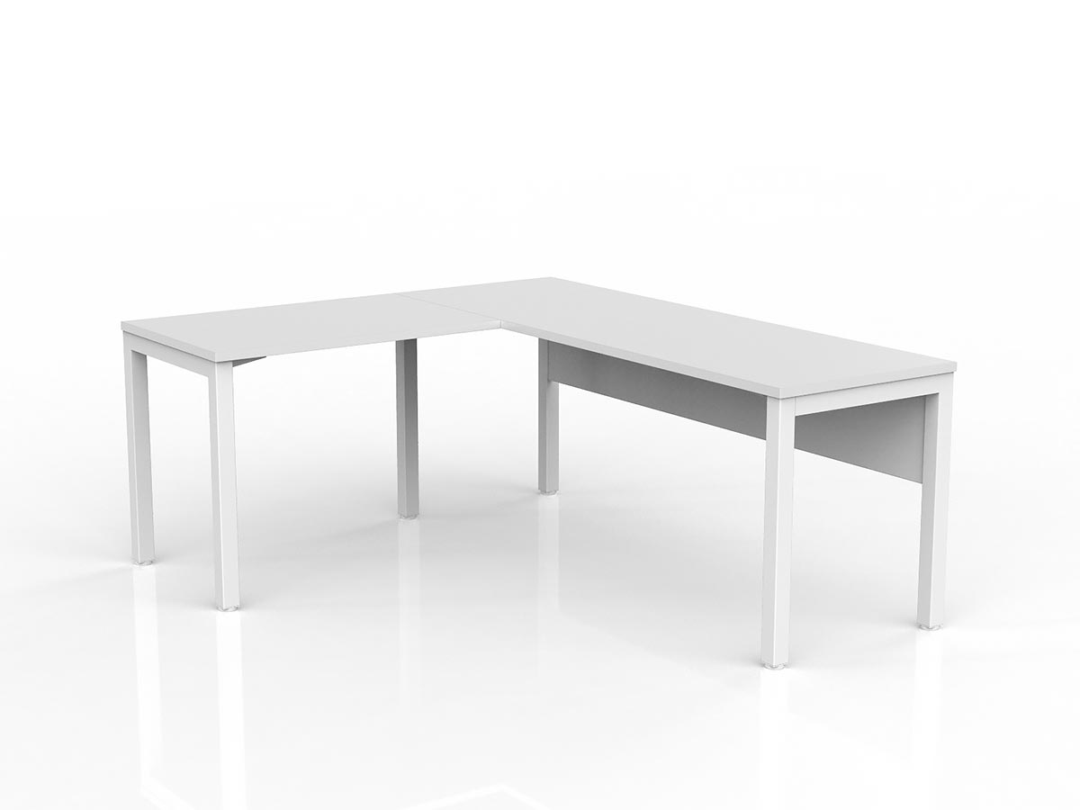 OL Axis Office Desk with Return and Modesty Panel