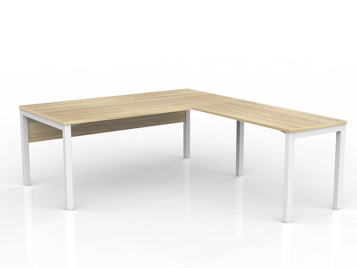 OL Axis Office Desk with Return and Modesty Panel