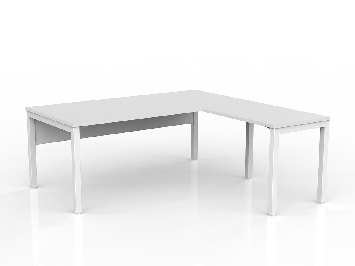 OL Axis Office Desk with Return and Modesty Panel