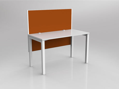 OL Axis 1 Person Workstation with Hung Screen - Breathe Fabric