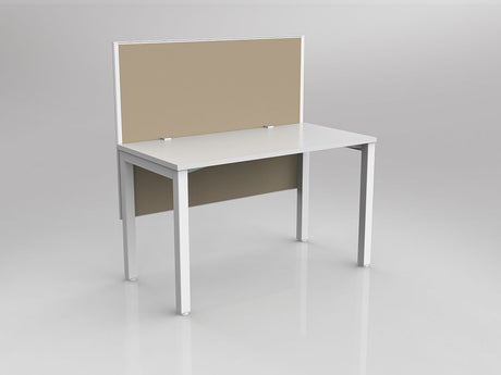OL Axis 1 Person Workstation with Hung Screen - Breathe Fabric