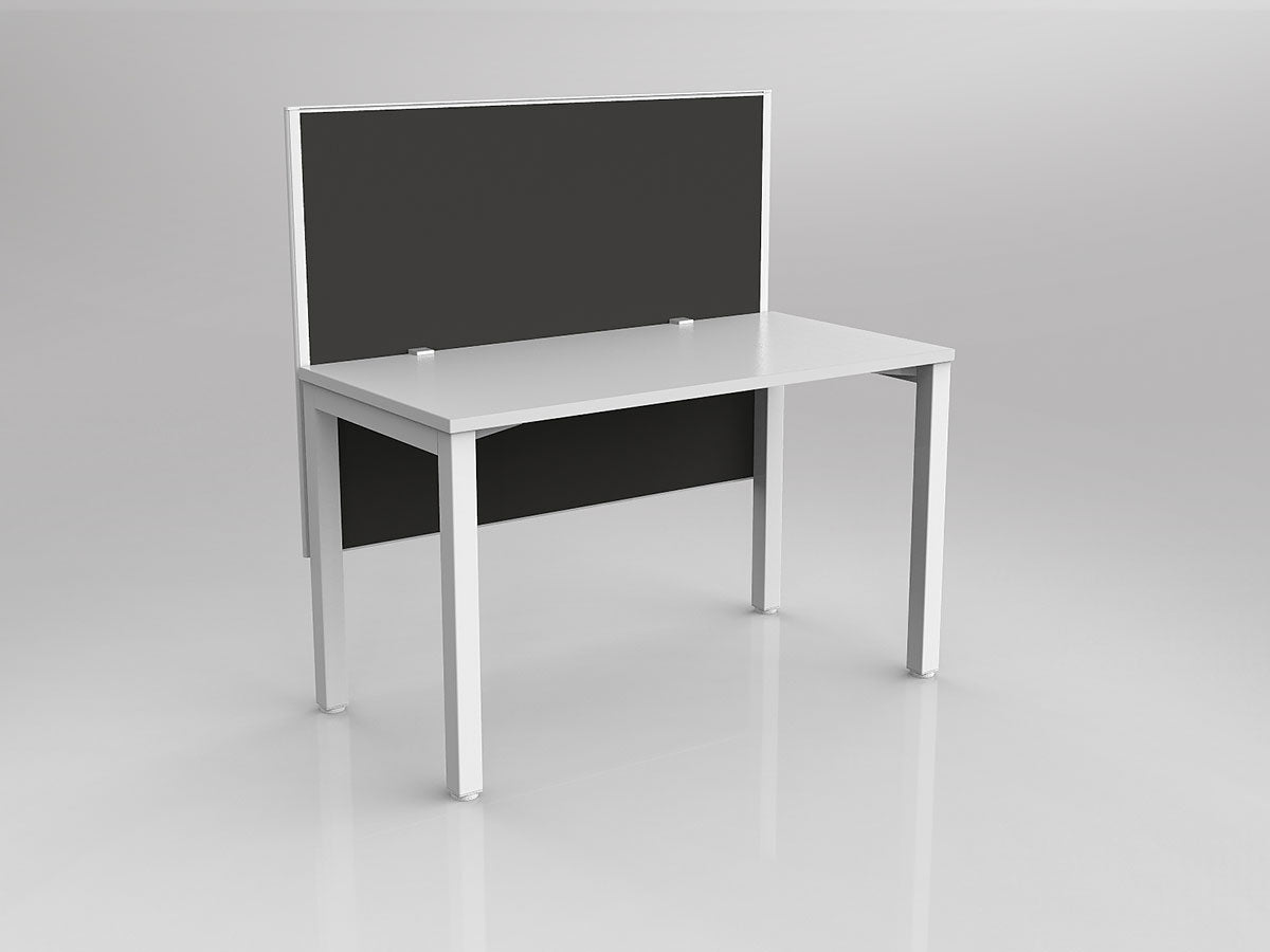 OL Axis 1 Person Workstation with Hung Screen - Breathe Fabric
