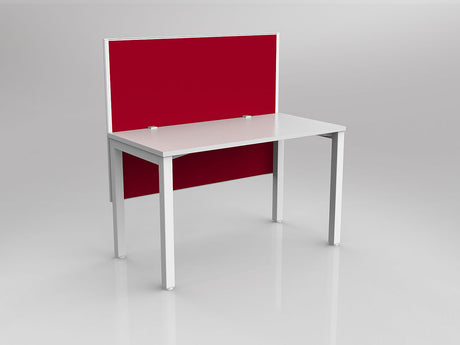 OL Axis 1 Person Workstation with Hung Screen - Breathe Fabric