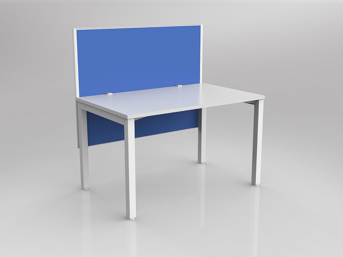 OL Axis 1 Person Workstation with Hung Screen - Breathe Fabric