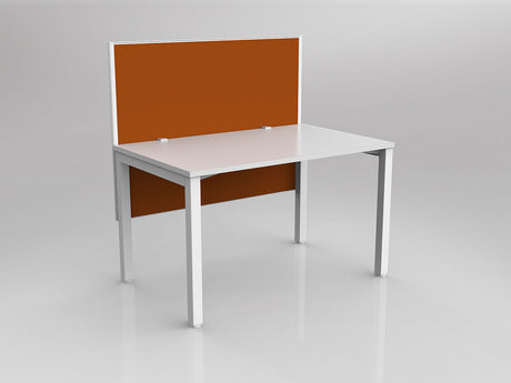 OL Axis 1 Person Workstation with Hung Screen - Breathe Fabric