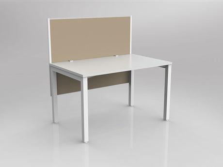 OL Axis 1 Person Workstation with Hung Screen - Breathe Fabric