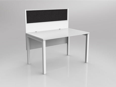 OL Axis 1 Person Workstation with Hung Screen - Breathe Fabric