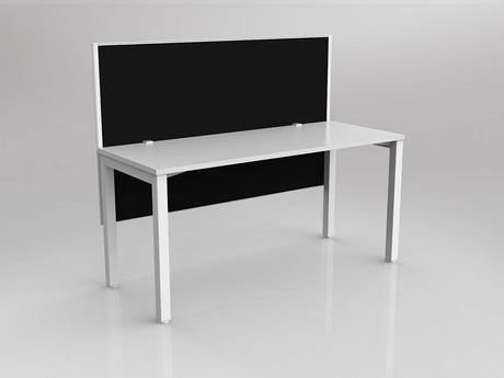 OL Axis 1 Person Workstation with Hung Screen - Breathe Fabric