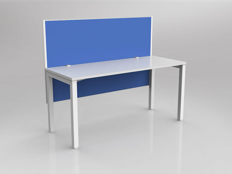OL Axis 1 Person Workstation with Hung Screen - Breathe Fabric
