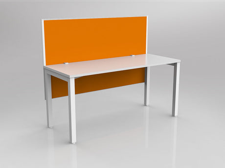OL Axis 1 Person Workstation with Hung Screen - Breathe Fabric