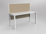 OL Axis 1 Person Workstation with Hung Screen - Breathe Fabric