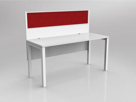 OL Axis 1 Person Workstation with Hung Screen - Breathe Fabric