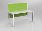 OL Axis 1 Person Workstation with Hung Screen - Breathe Fabric