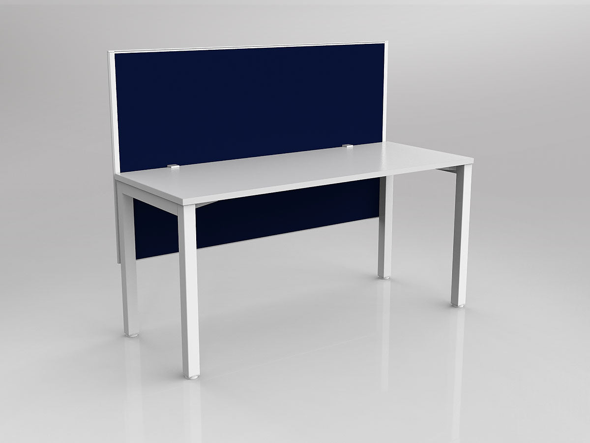 OL Axis 1 Person Workstation with Hung Screen - Breathe Fabric