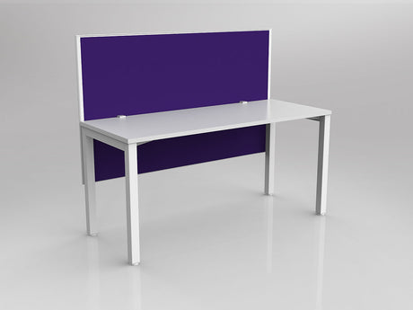 OL Axis 1 Person Workstation with Hung Screen - Breathe Fabric