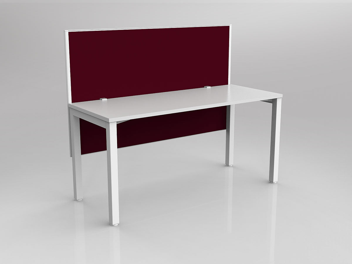 OL Axis 1 Person Workstation with Hung Screen - Breathe Fabric