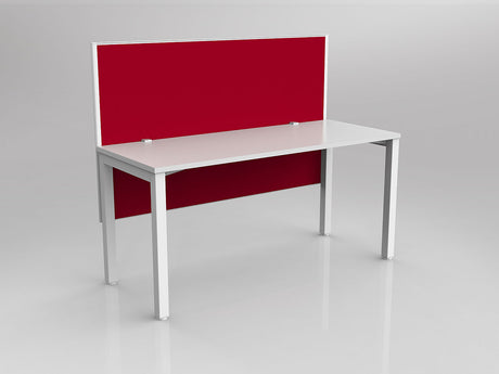 OL Axis 1 Person Workstation with Hung Screen - Breathe Fabric