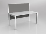 OL Axis 1 Person Workstation with Hung Screen - Breathe Fabric