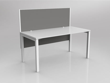 OL Axis 1 Person Workstation with Hung Screen - Breathe Fabric