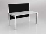OL Axis 1 Person Workstation with Hung Screen - Splice Fabric
