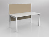 OL Axis 1 Person Workstation with Hung Screen - Breathe Fabric