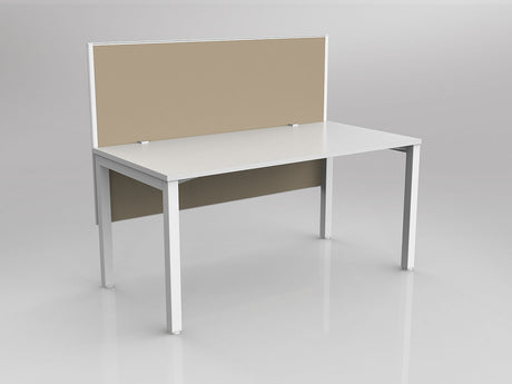 OL Axis 1 Person Workstation with Hung Screen - Breathe Fabric