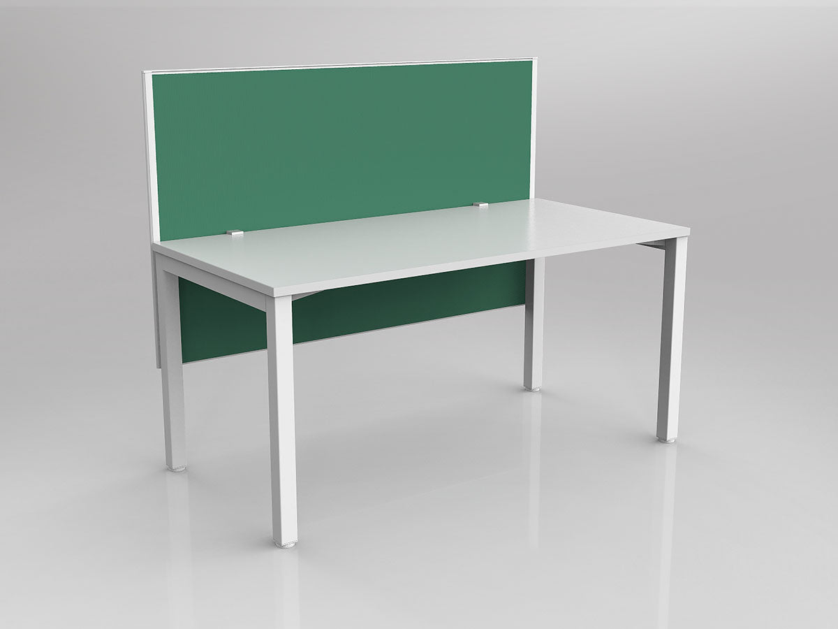 OL Axis 1 Person Workstation with Hung Screen - Breathe Fabric