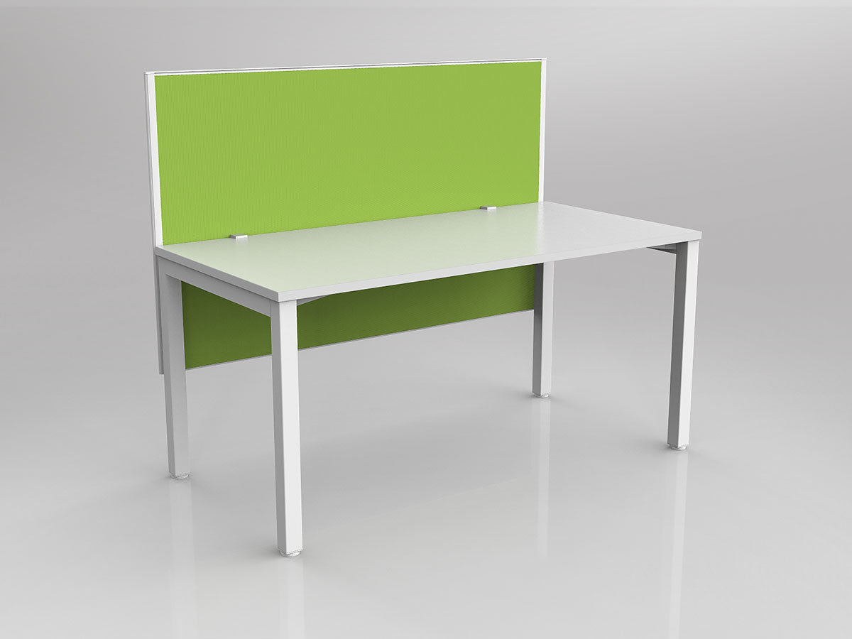 OL Axis 1 Person Workstation with Hung Screen - Breathe Fabric