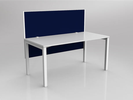 OL Axis 1 Person Workstation with Hung Screen - Breathe Fabric