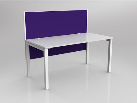 OL Axis 1 Person Workstation with Hung Screen - Breathe Fabric