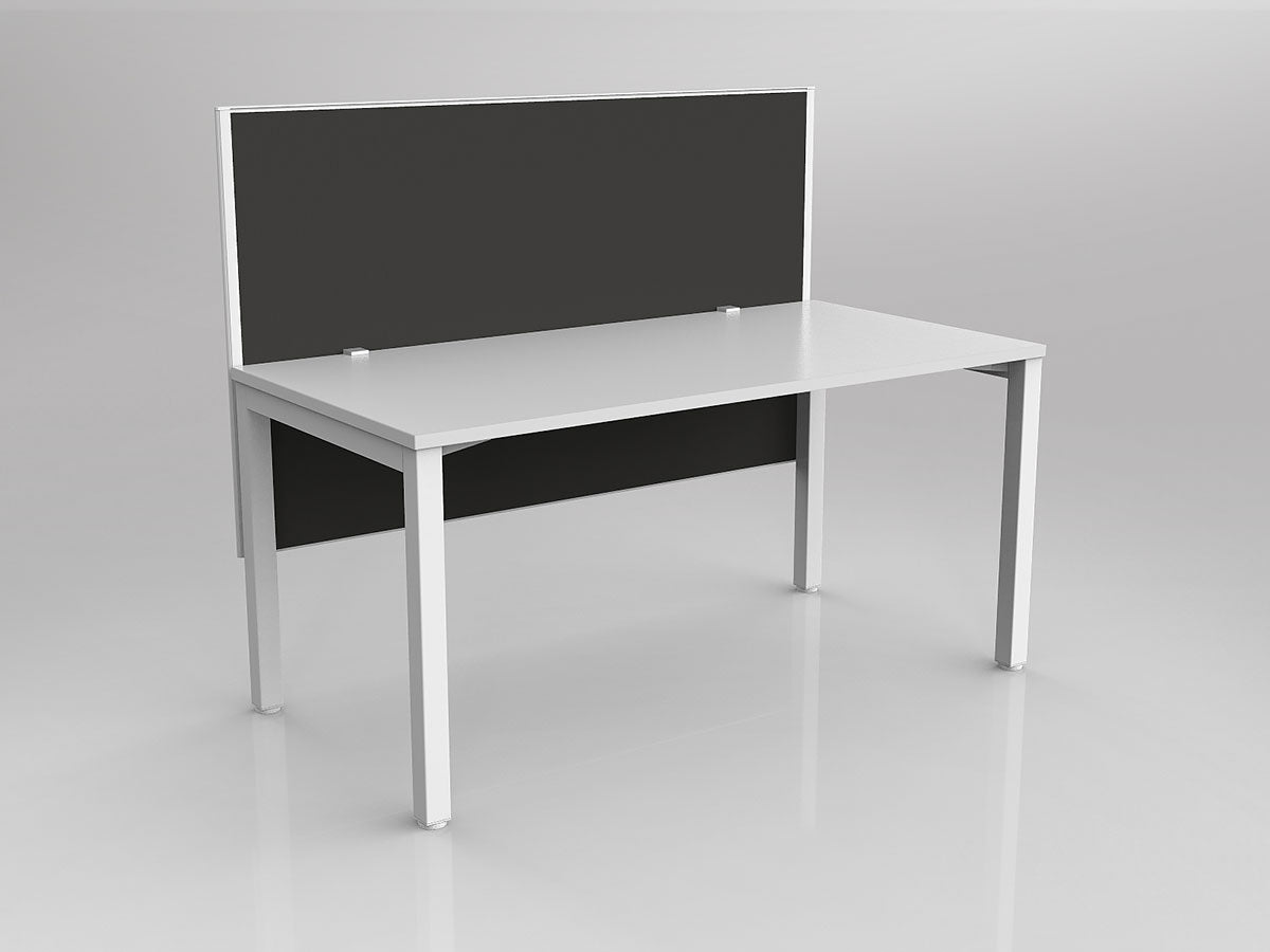 OL Axis 1 Person Workstation with Hung Screen - Breathe Fabric