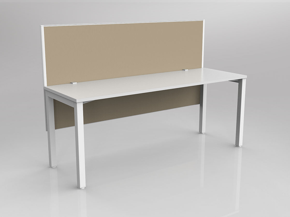 OL Axis 1 Person Workstation with Hung Screen - Breathe Fabric