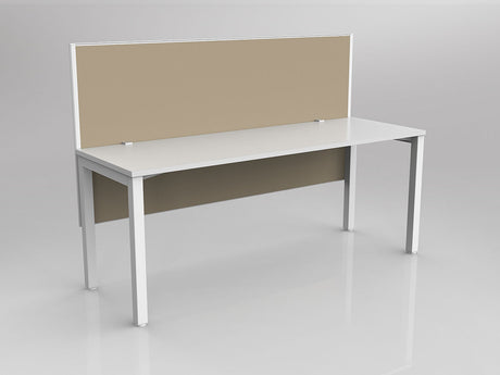 OL Axis 1 Person Workstation with Hung Screen - Breathe Fabric