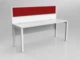 OL Axis 1 Person Workstation with Hung Screen - Breathe Fabric