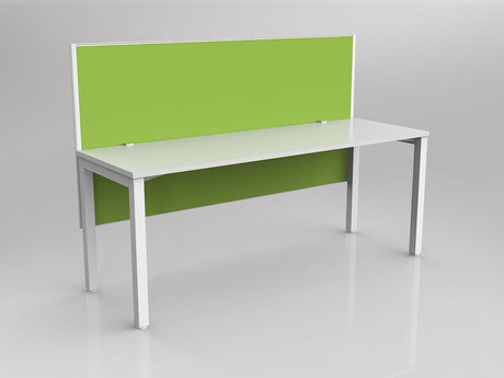 OL Axis 1 Person Workstation with Hung Screen - Breathe Fabric