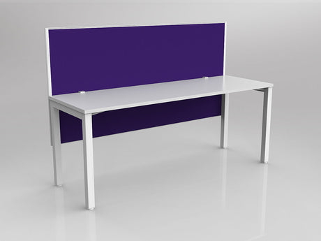 OL Axis 1 Person Workstation with Hung Screen - Breathe Fabric