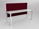 OL Axis 1 Person Workstation with Hung Screen - Breathe Fabric